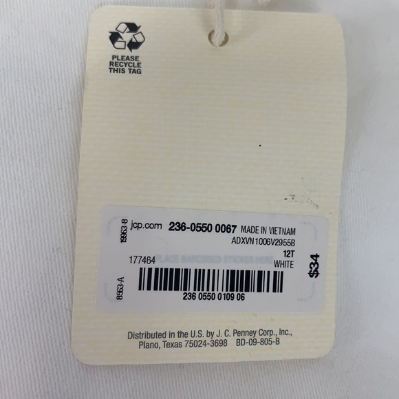 a.n.a. Mid-Rise Twill Short - White Cotton/Spandex, Size 12T, NWT - Picture 3 of 9